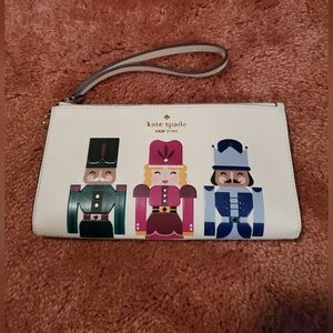 Kate Spade Nutcracker Wristlet in Cream and Multicolor